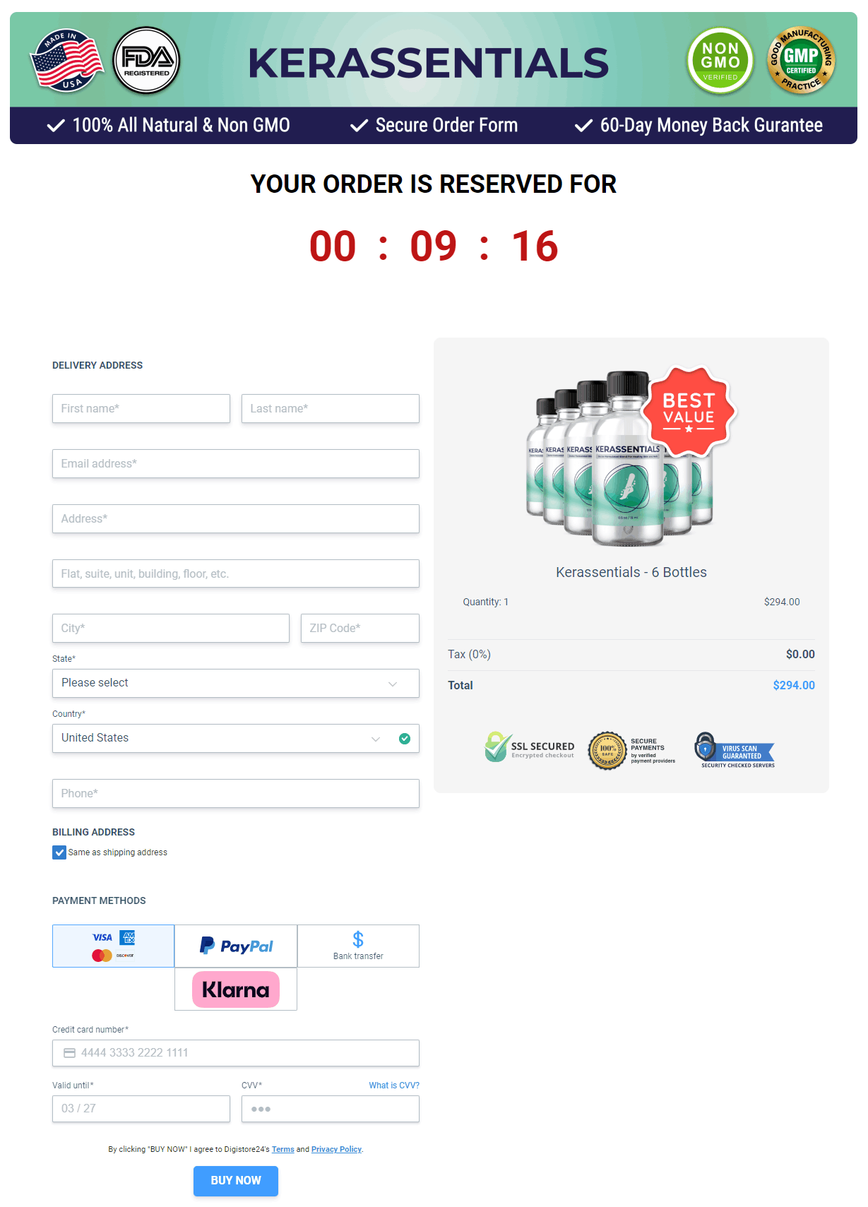 kerassentials price